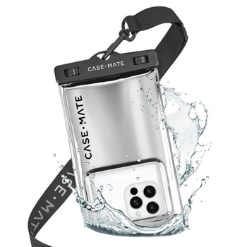 Case-Mate Waterproof Floating Pouch - Wasserdichte Tasche für Smartphones (Silver Chrome)