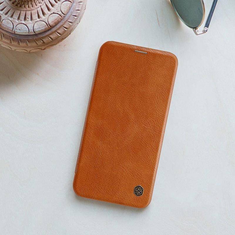 Apple iPhone 14 Pro Max case brown Nillkin Qin Leather