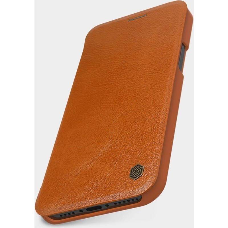 Apple iPhone 14 Pro Max case brown Nillkin Qin Leather