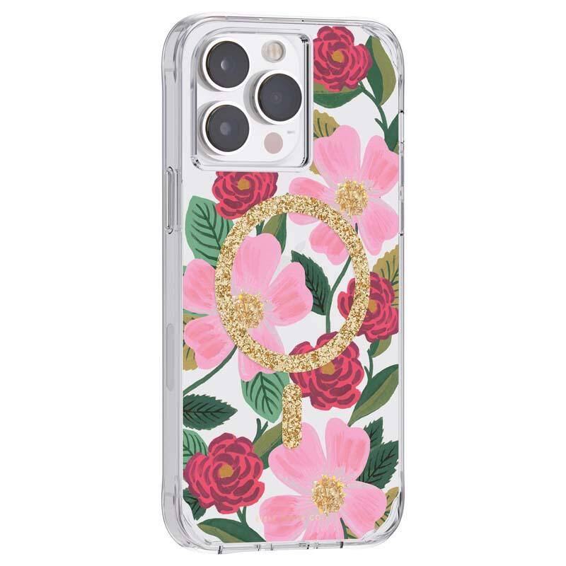 clear floral iphone 14 pro case