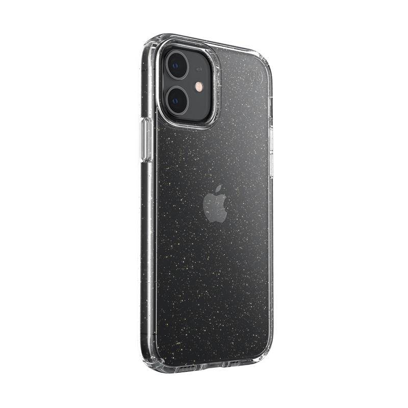 Speck Presidio Perfect Clear With Glitter Case Iphone 12 Iphone 12 Pro With Microban Gold Glitter Clear Cases And Glass Apple Iphone Etui I Szklo Do Iphone