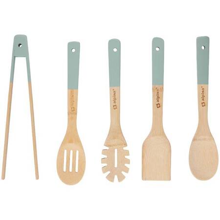 Alpina - Bamboo kitchen utensil set 5 pcs. (Graphite)