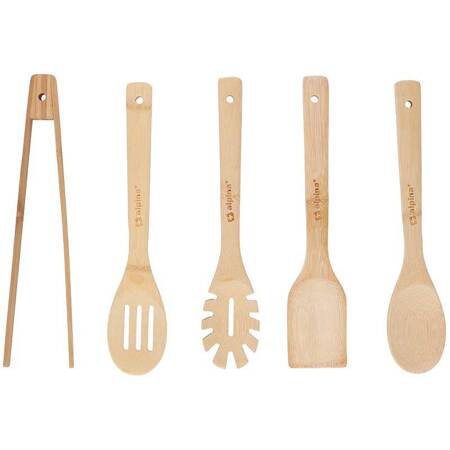 Alpina - Bamboo kitchen utensil set 5 pcs (Grey)