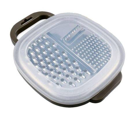 Alpina - multifunction grater with container (gray)