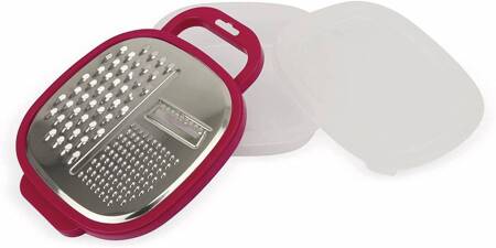 Alpina - multifunction grater with container (pink)