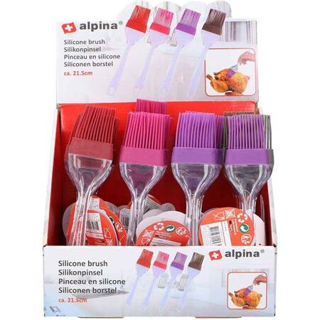 Alpina - silicone brush for marinating dishes 21 cm (red)