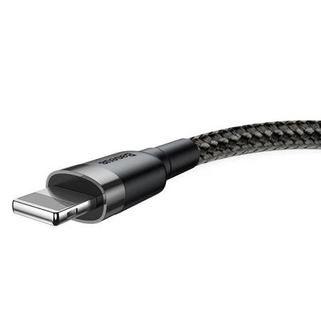Baseus - Cafule Cable USB to Lightning, 1.5 A, 2 m (Gray/Black)