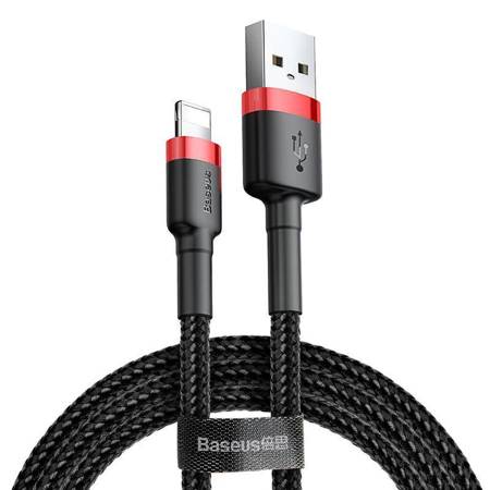 Baseus - Cafule Cable USB to Lightning, 2.4 A, 1 m (Red/Black)
