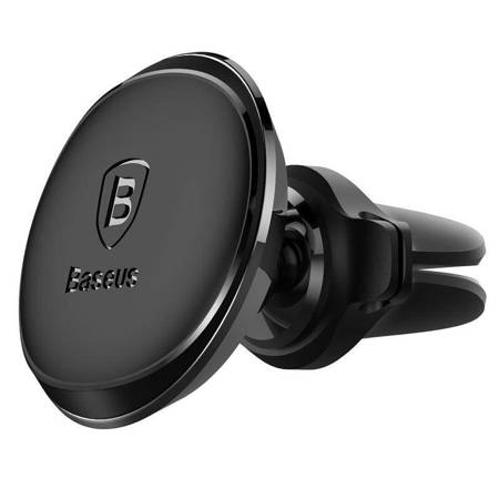 Baseus Magnetic Air Vent Car Mount Holder with cable clip (Black)