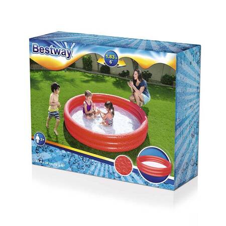 Bestway - outdoor inflatable pool 183x33 cm (red)