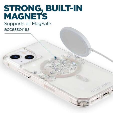 Case-Mate Karat MagSafe - Case decorated with mother-of-pearl for iPhone 14 Plus (A Touch of Pearl)