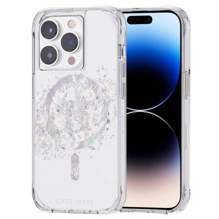 Case-Mate Karat MagSafe - Case decorated with mother-of-pearl for iPhone 14 Pro (A Touch of Pearl)