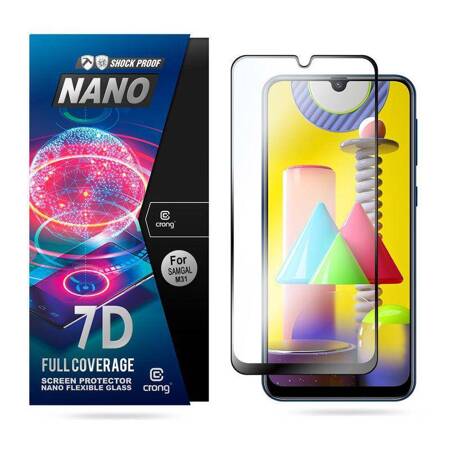 Crong 7D Nano Flexible Glass – Full Coverage Hybrid Screen Protector 9H Samsung Galaxy M31