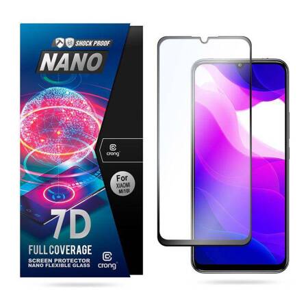 Crong 7D Nano Flexible Glass – Full Coverage Hybrid Screen Protector 9H Xiaomi Mi 10 Lite