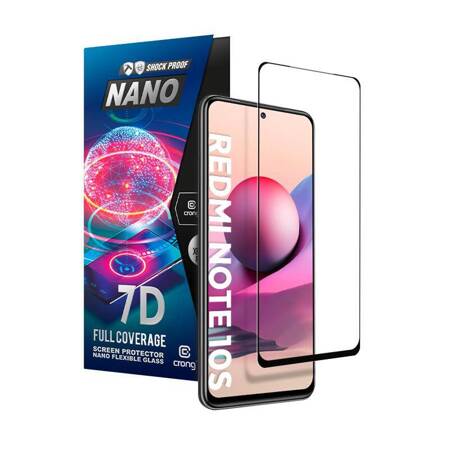 Crong 7D Nano Flexible Glass – Full Coverage Hybrid Screen Protector 9H Xiaomi Redmi 10S