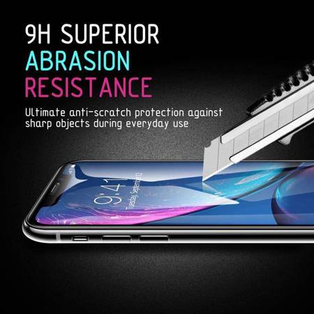 Crong  7D Nano Flexible Glass – Full Coverage Hybrid Screen Protector 9H iPhone SE 2020 / 8 / 7 / 6s / 6 (Black)