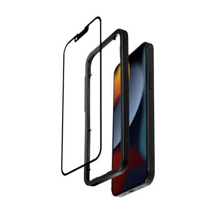 Crong Anti-Bacterial 3D Armour Glass - 9H tempered glass for the entire screen of the iPhone 13 / iPhone 13 Pro + installation frame