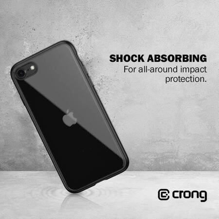 Crong Clear Cover - Protective Case for iPhone SE 2020 / 8 / 7 (black)