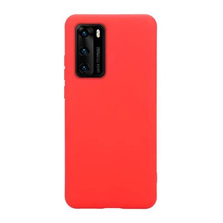 Crong Color Cover - Flexible Case for Huawei P40 (Red)