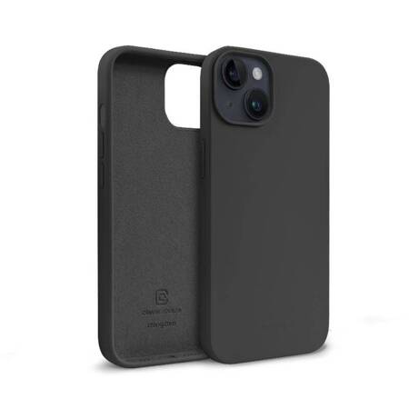 Crong Color Cover Liquid Silicone Case for iPhone 14 (Black)