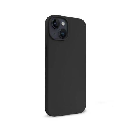 Crong Color Cover Liquid Silicone Case for iPhone 14 (Black)