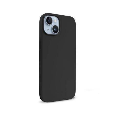 Crong Color Cover Liquid Silicone Case for iPhone 14 (Black)