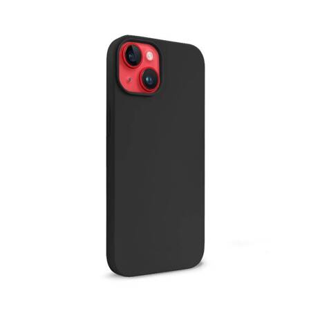 Crong Color Cover Liquid Silicone Case for iPhone 14 (Black)