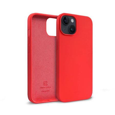 Crong Color Cover Liquid Silicone Case for iPhone 14 (Red)