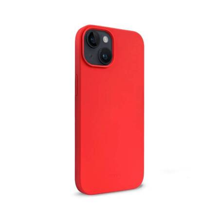 Crong Color Cover Liquid Silicone Case for iPhone 14 (Red)