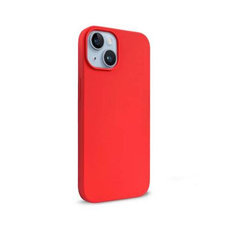 Crong Color Cover Liquid Silicone Case for iPhone 14 (Red)