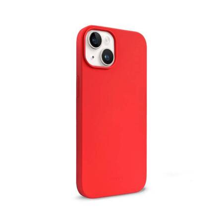 Crong Color Cover Liquid Silicone Case for iPhone 14 (Red)