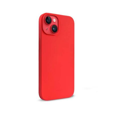 Crong Color Cover Liquid Silicone Case for iPhone 14 (Red)