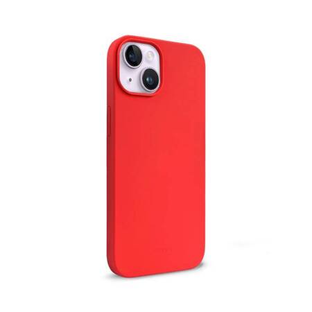 Crong Color Cover Liquid Silicone Case for iPhone 14 (Red)