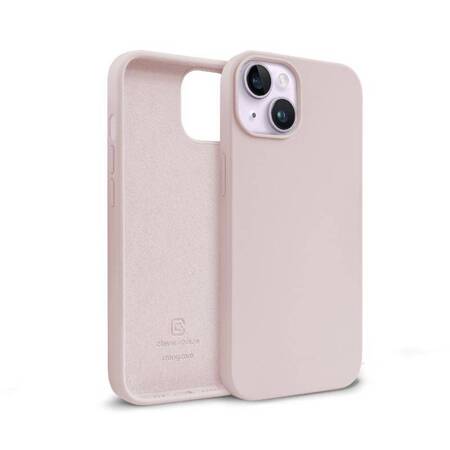 Crong Color Cover Liquid Silicone Case for iPhone 14 (Sand Pink)