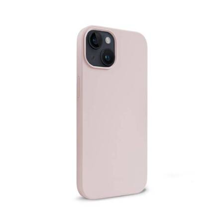 Crong Color Cover Liquid Silicone Case for iPhone 14 (Sand Pink)