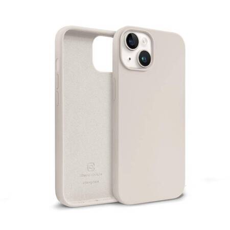 Crong Color Cover Liquid Silicone Case for iPhone 14 (Stone)