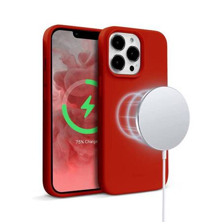 Crong Color Cover Magnetic Case for iPhone 13 Pro Max (Red)