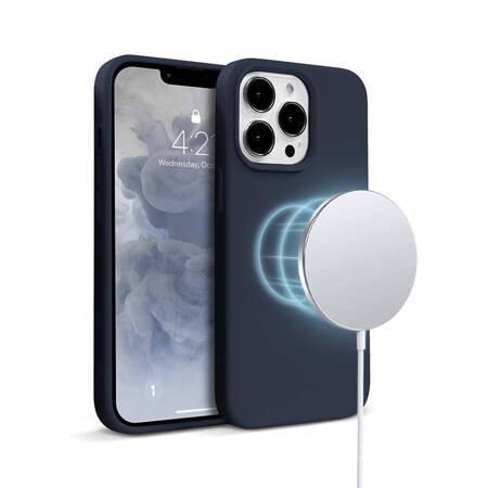 Crong Color Cover Magnetic Case for iPhone 13 Pro (Navy Blue)