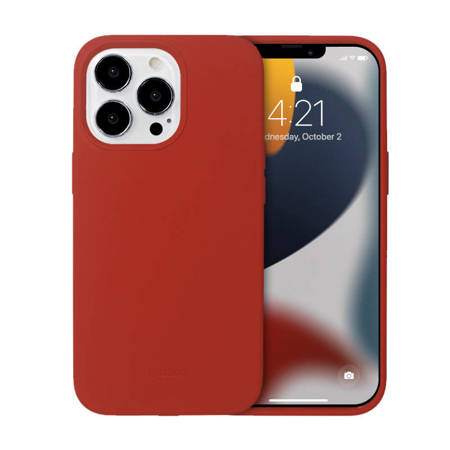 Crong Color Cover Silicone Case for iPhone 13 Pro (Red)