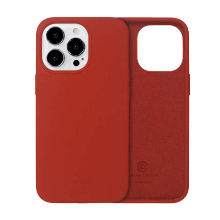 Crong Color Cover Silicone Case for iPhone 13 Pro (Red)