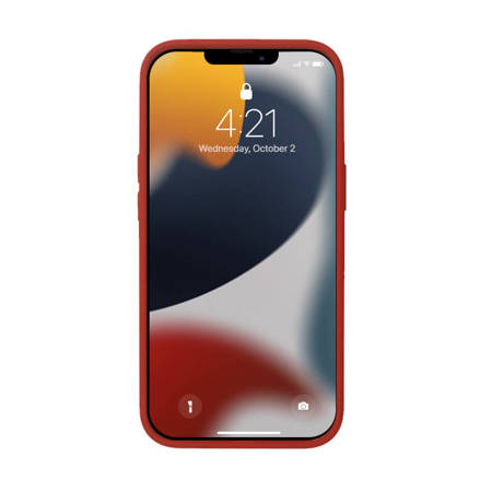 Crong Color Cover Silicone Case for iPhone 13 Pro (Red)