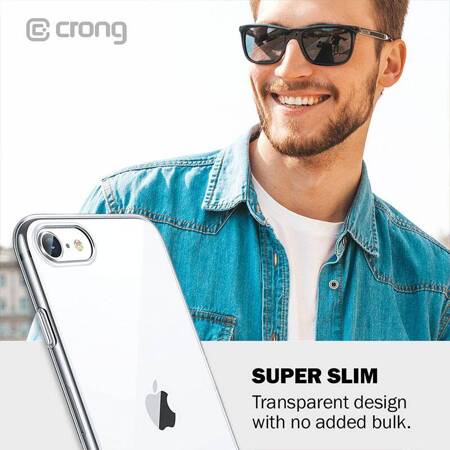 Crong Crystal Slim Cover - Protective Case for SE 2020 / iPhone 8 / 7 (clear)