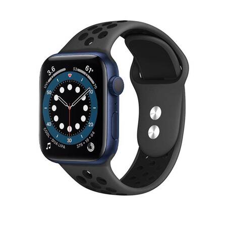 Crong Duo Sport - Band for Apple Watch 38/40/41 mm (Gray / Black)