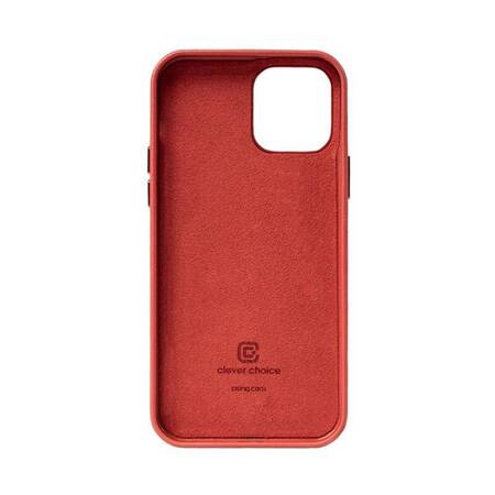 Crong Essential Cover - Leather case for iPhone 12 / iPhone 12 Pro (Red)