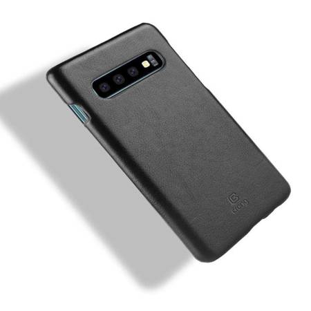 Crong Essential Cover - PU Leather Case for Samsung Galaxy S10 (black)