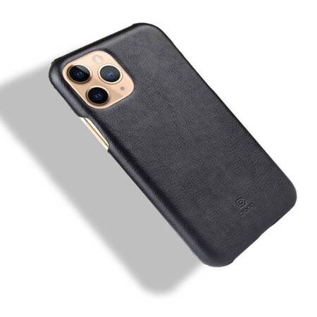 Crong Essential Cover - PU Leather Case for iPhone 11 Pro Max (Black)