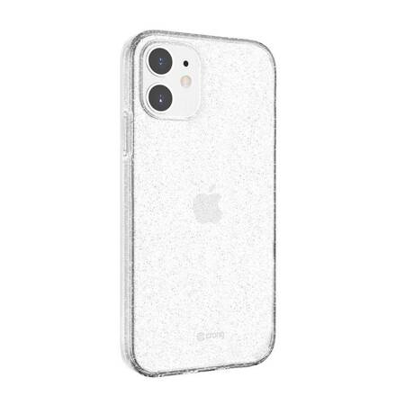 Crong Glitter Case - Case for iPhone 12 / iPhone 12 Pro (Clear / Silver)