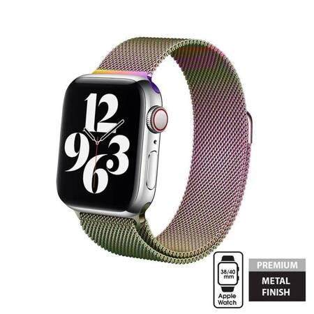 Crong Milano Steel for Apple Watch 38/40/41mm (Iridescent)