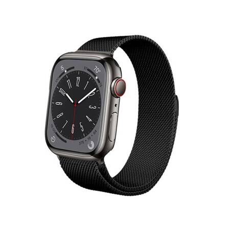 Crong Milano Steel for Apple Watch 42/44/45mm (Black)