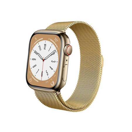 Crong Milano Steel for Apple Watch 42/44/45mm (Gold)